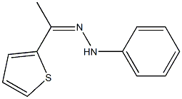 1-(2-thienyl)-1-ethanone N-phenylhydrazone Struktur