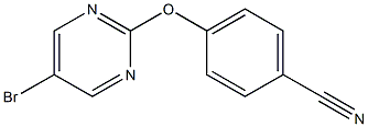 4-[(5-bromo-2-pyrimidinyl)oxy]benzenecarbonitrile Struktur