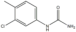 N-(3-chloro-4-methylphenyl)urea Struktur