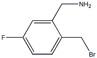 (2-(bromomethyl)-5-fluorophenyl)methanamine Struktur