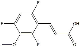 (E)-3-(2,4,6-trifluoro-3-methoxyphenyl)acrylic acid Struktur