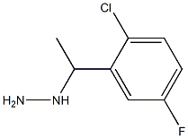 1-(1-(2-chloro-5-fluorophenyl)ethyl)hydrazine Struktur