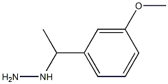 1-(1-(3-methoxyphenyl)ethyl)hydrazine Struktur