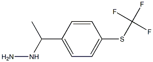 1-(1-(4-(trifluoromethylthio)phenyl)ethyl)hydrazine Struktur