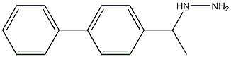 1-(1-(4-phenylphenyl)ethyl)hydrazine Struktur