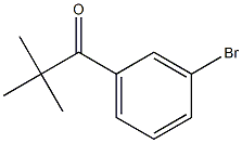 1-(3-bromophenyl)-2,2-dimethylpropan-1-one Struktur