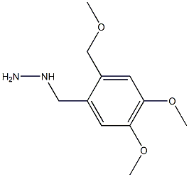 1-(4,5-dimethoxy-2-(methoxymethyl)benzyl)hydrazine Struktur