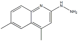 1-(4,6-dimethylquinolin-2-yl)hydrazine Struktur