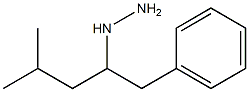 1-(4-methyl-1-phenylpentan-2-yl)hydrazine Struktur