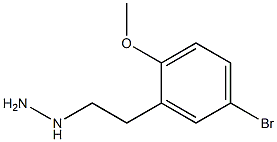 1-(5-bromo-2-methoxyphenethyl)hydrazine Struktur