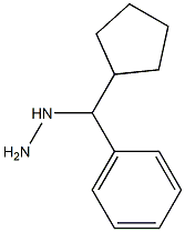 1-(cyclopentyl(phenyl)methyl)hydrazine Struktur