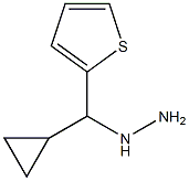 1-(cyclopropyl(thiophen-2-yl)methyl)hydrazine Struktur