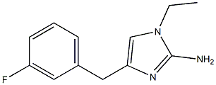 1-ethyl-4-(3-fluorobenzyl)-1H-imidazol-2-amine Struktur