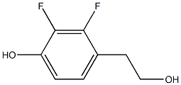 2,3-Difluoro-4-(2-hydroxy-ethyl)-phenol Struktur