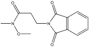 3-(1,3-dioxoisoindolin-2-yl)-N-methoxy-N-methylpropanamide Struktur