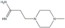 3-(4-methylpiperazin-1-yl)propanamidine Struktur