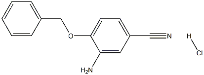 3-amino-4-(benzyloxy)benzonitrile hydrochloride Struktur