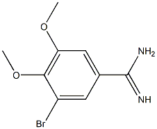 3-bromo-4,5-dimethoxybenzamidine Struktur