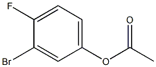 3-bromo-4-fluorophenyl acetate Struktur