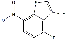 3-chloro-4-fluoro-7-nitrobenzo[b]thiophene Struktur