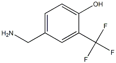 4-(aminomethyl)-2-(trifluoromethyl)phenol Struktur