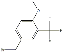 4-(bromomethyl)-2-(trifluoromethyl)-1-methoxybenzene Struktur