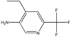 4-Ethyl-6-trifluoromethyl-pyridin-3-ylamine Struktur