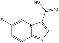 6-fluoroimidazo[1,2-a]pyridine-3-carboxylic acid Struktur