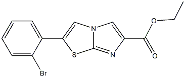 ethyl 2-(2-bromophenyl)imidazo[2,1-b]thiazole-6-carboxylate Struktur