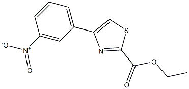 ETHYL 4-(3-NITROPHENYL)-1,3-THIAZOLE-2-CARBOXYLATE Struktur