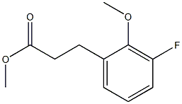 methyl 3-(3-fluoro-2-methoxyphenyl)propanoate Struktur