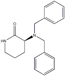 (S)-3-N,N-Dibenzylaminopiperidin-2-one Struktur