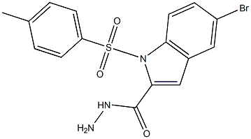 5-bromo-1-tosyl-1H-indole-2-carbohydrazide Struktur