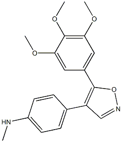 N-methyl-4-(5-(3,4,5-trimethoxyphenyl)isoxazol-4-yl)benzenamine Struktur