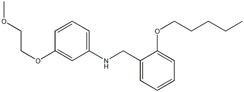 N-[3-(2-Methoxyethoxy)phenyl]-N-[2-(pentyloxy)benzyl]amine Struktur