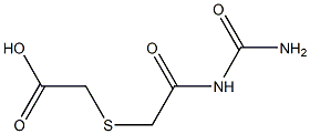 ({2-[(aminocarbonyl)amino]-2-oxoethyl}thio)acetic acid Struktur