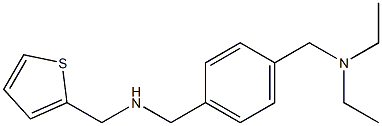 ({4-[(diethylamino)methyl]phenyl}methyl)(thiophen-2-ylmethyl)amine Struktur