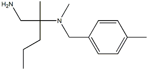 (1-amino-2-methylpentan-2-yl)(methyl)[(4-methylphenyl)methyl]amine Struktur