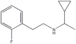 (1-cyclopropylethyl)[2-(2-fluorophenyl)ethyl]amine Struktur