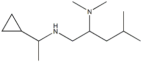 (1-cyclopropylethyl)[2-(dimethylamino)-4-methylpentyl]amine Struktur