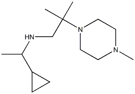 (1-cyclopropylethyl)[2-methyl-2-(4-methylpiperazin-1-yl)propyl]amine Struktur