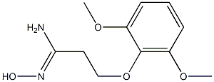 (1Z)-3-(2,6-dimethoxyphenoxy)-N'-hydroxypropanimidamide Struktur