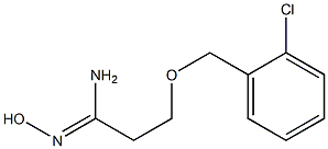 (1Z)-3-[(2-chlorobenzyl)oxy]-N'-hydroxypropanimidamide Struktur