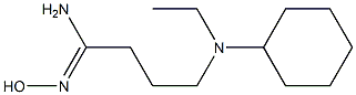 (1Z)-4-[cyclohexyl(ethyl)amino]-N'-hydroxybutanimidamide Struktur