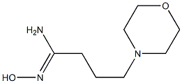 (1Z)-N'-hydroxy-4-morpholin-4-ylbutanimidamide Struktur