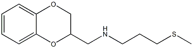 (2,3-dihydro-1,4-benzodioxin-2-ylmethyl)[3-(methylsulfanyl)propyl]amine Struktur