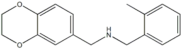 (2,3-dihydro-1,4-benzodioxin-6-ylmethyl)[(2-methylphenyl)methyl]amine Struktur