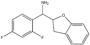 (2,4-difluorophenyl)(2,3-dihydro-1-benzofuran-2-yl)methanamine Struktur