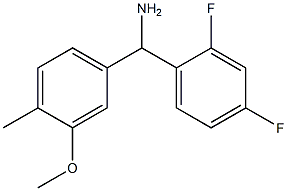 (2,4-difluorophenyl)(3-methoxy-4-methylphenyl)methanamine Struktur