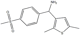 (2,5-dimethylthiophen-3-yl)(4-methanesulfonylphenyl)methanamine Struktur